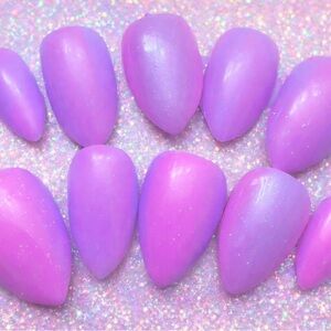 Vibrant Purple Press-On Nails